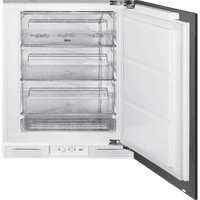 Морозильная камера Smeg/ Морозильная камера Smeg, ВхШхГ 819х596х547 мм, встраиваемая под столешницу, 82 см, полезный объем 95 л, электромеханический контроль температуры, световая индикация, стандартный компрессор, 3 ящика, дверной упор справа, цвет белый - фото 1
