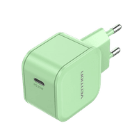 Сетевое зарядное устройство Vention на 1 порт USB С 20W Зелёный, шт. - фото 1