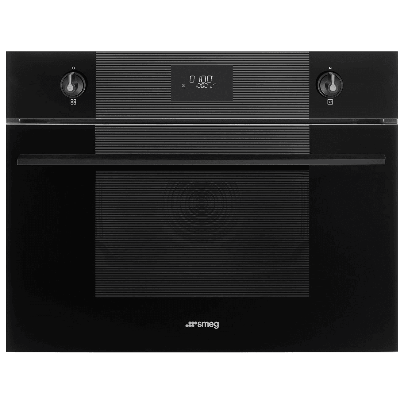 Встраиваемая микроволновая печь SMEG/ Встраиваемая микроволновая печь SMEG, 45 см, Linea, микроволны + гриль, 4 функции, LCD дисплей, поворотные переключатели, таймер, отсрочка, поддержание тепла, блокировка управления, автоматическое выключение, 3 стекла в дверце, объем 40 л, цвет черный