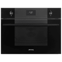 Встраиваемая микроволновая печь SMEG/ Встраиваемая микроволновая печь SMEG, 45 см, Linea, микроволны + гриль, 4 функции, LCD дисплей, поворотные переключатели, таймер, отсрочка, поддержание тепла, блокировка управления, автоматическое выключение, 3 стекла в дверце, объем 40 л, цвет черный - фото 1