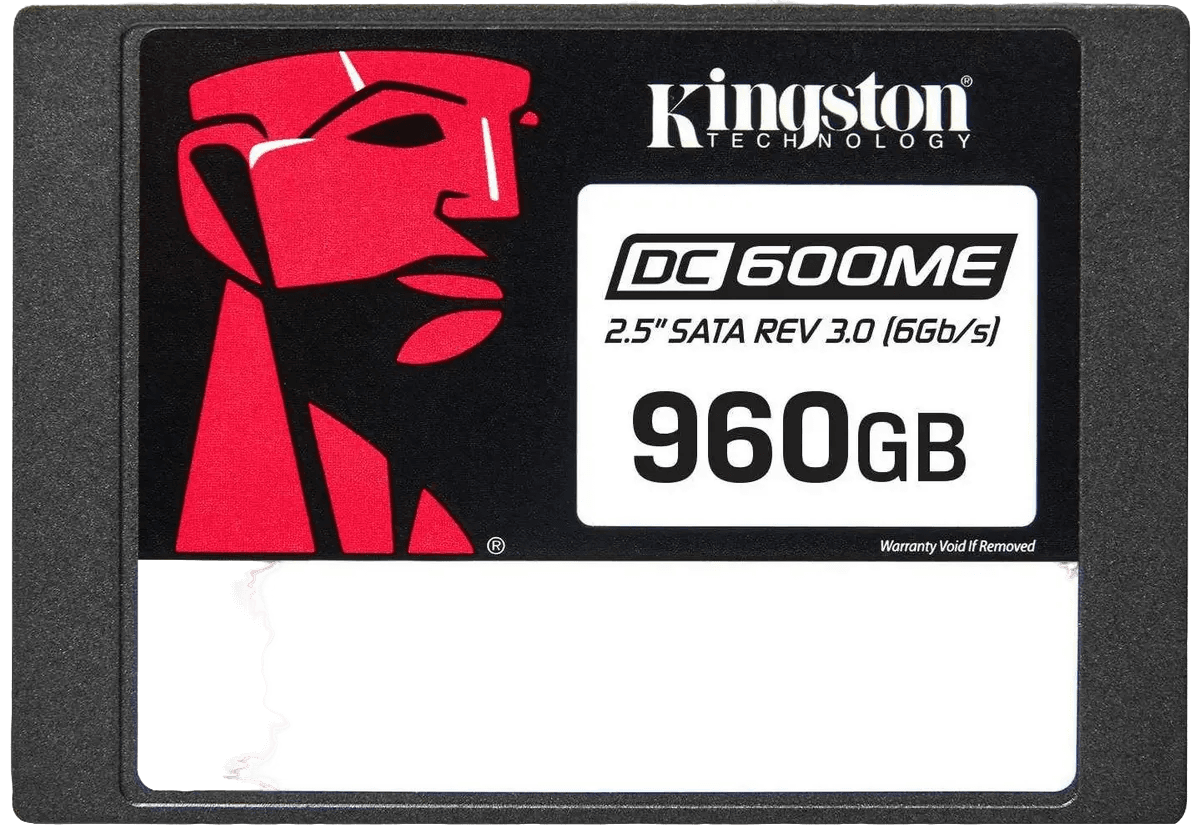 Твердотельный накопитель/ Kingston SSD DC600ME, 960GB, 2.5" 7mm, SATA3, 3D TLC, R/W 560/530MB/s, IOPs 94 000/65 000, TBW 1752, DWPD 1 (60 мес)