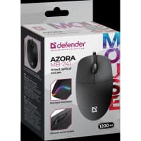 Defender Проводная оптическая мышь Azora MB-241 черн,3D,1200dpi,1,8м - фото 6