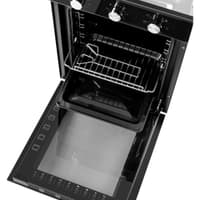Шкаф духовой электрический MAUNFELD EOEC516B/ 448х546х595 мм, объем 51 л, 7 основных режимов, механическое управление, двойное стекло дверцы, металлическая ручка дверцы, холодный фронт, конвекция, гриль,таймер,черный цвет - фото 11