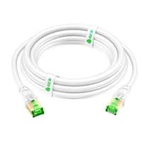 GCR PRO Патч-корд LSZH PROF кат.8 ethernet 30.0m S/FTP, RJ45, медь, 40 Гбит/с, 26 AWG, белый, литой, экранированные коннекторы 24K GOLD, T568B - фото 5