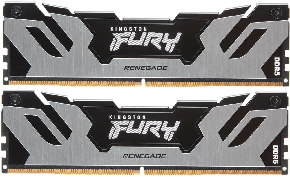 Память оперативная/ Kingston 96GB 6000MT/s DDR5 CL32 DIMM (Kit of 2) FURY Renegade Silver XMP