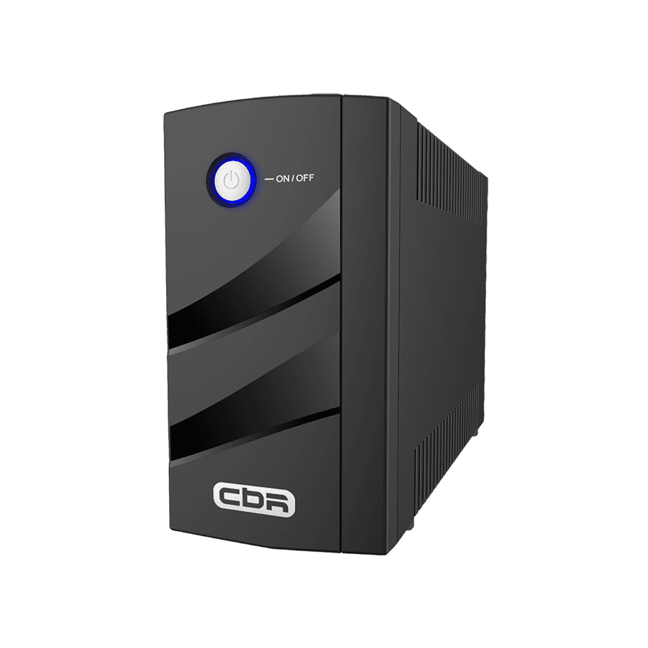 Башенный линейно-интерактивный ИБП/ ИБП CBR [ELN-675T-2F-LD] Line Interactive  675VA/360W 5Ah12V 2 x Shuko
