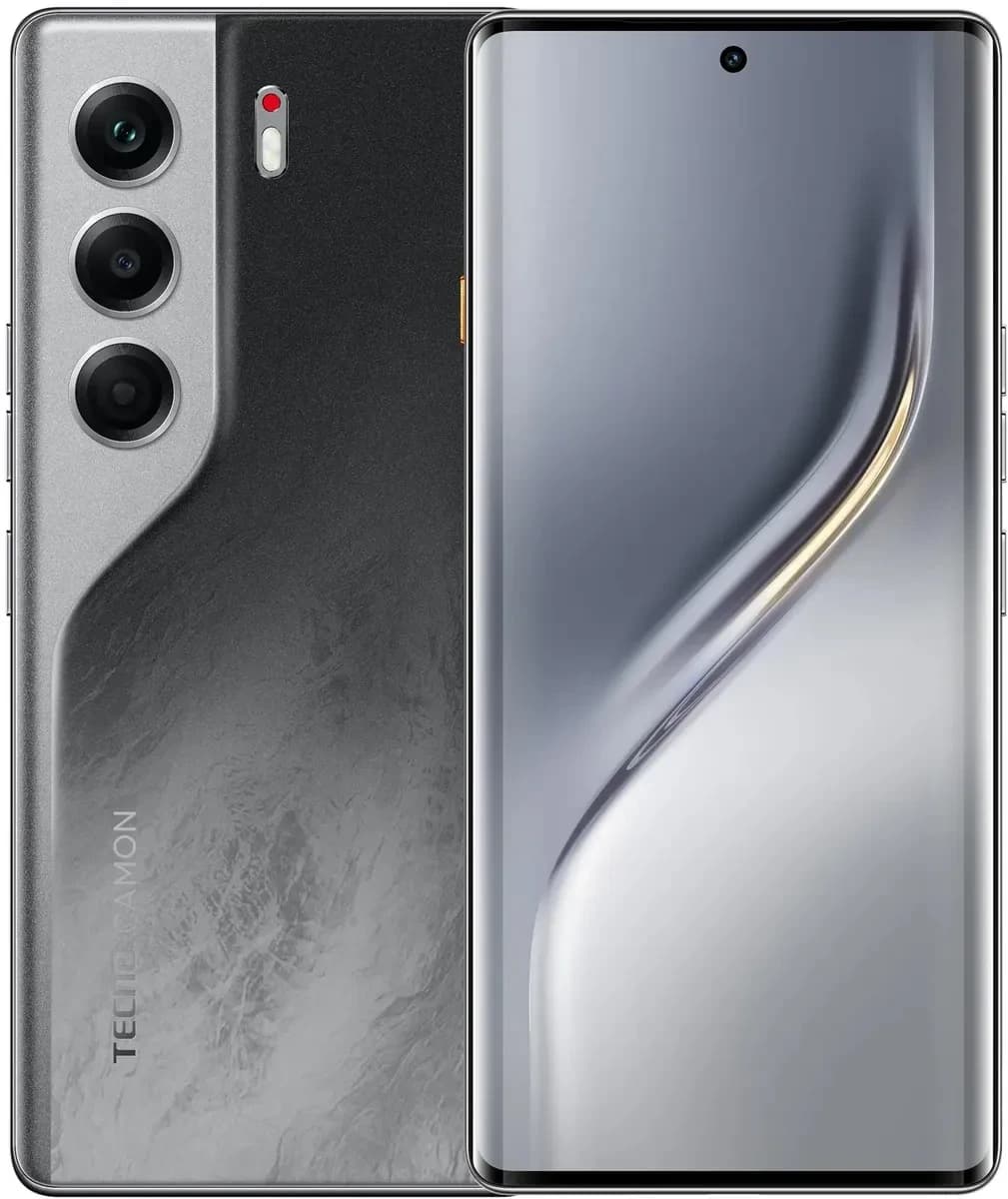 Смартфон Tecno Camon 40 Pro 5G 256Gb 12Gb черный моноблок 3G 4G 2Sim 6.78" 1080x2436 Android 15 50Mpix 802.11 a/b/g/n/ac/ax NFC GPS GSM900/1800 GSM1900 Protect FM