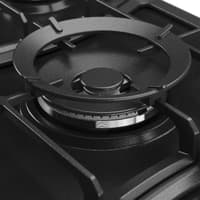 Варочная поверхность Kuppersberg/ KITCHEN RETAIL / Варочная поверхность Kuppersberg, газ, Classic, 86 см, автоматический электроподжиг, газ-контроль, форсунки под сжиженый газ, SABAF конфорки, чугунные решетки, WOK подставка, цвет антрацит, цвет фурнитуры бронзовый - фото 8