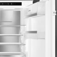 Встраиваемый холодильник Smeg/ Встраиваемый холодильник Smeg, ВхШхГ 1780х546х549 мм, полный NoFrost, скользящие направляющие, перенавешиваемая дверь, объем 248 л, LCD дисплей с сенсорным управлением, LED освещение, акустический сигнал при открытой дверце, световой/акустический сигнал при повышении температуры, электронный контроль температуры, стандартный компрессор, энергоэффективность D, уровень шума 35 дБ, цвет белый - фото 5