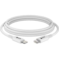 GCR PRO Кабель PREMIUM 2.0m TypeC/Lightning MFI POWER DELIVERY 18 W, медь, быстрая зарядка, белый силикон, AL корпус - фото 8