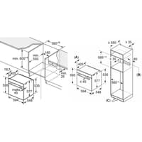 Духовой шкаф Bosch HNG978QB1 Accent line. Serie 8, духовой шкаф с микроволнами и паром, черный, 28 режимов + комбинированные режимы, микроволны до 800 Вт, 4-слойное остекление, 3 цветных текстовых TFT-дисплея 2,5" с сенсорным управлением, поворотный переключатель ControlRing, LED-освещение, меню "Assist", PerfectBake, PerfectRoast, пиролитическая самоочистка, телескопические направляющие на 1 уровне - фото 10