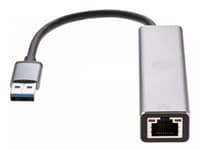 Переходник/ Переходник USB 3.0 -->RJ-45 1000Mbps+3 USB3.0, Aluminum Shell, 0.2м VCOM <DH312A> - фото 1