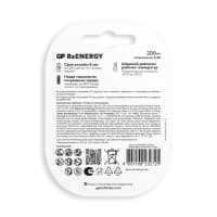 Перезаряжаемые аккумуляторы GP ReEnergy 20R8H 9V Крона, ескость 200 мАч - 1 шт. в блистере - фото 5