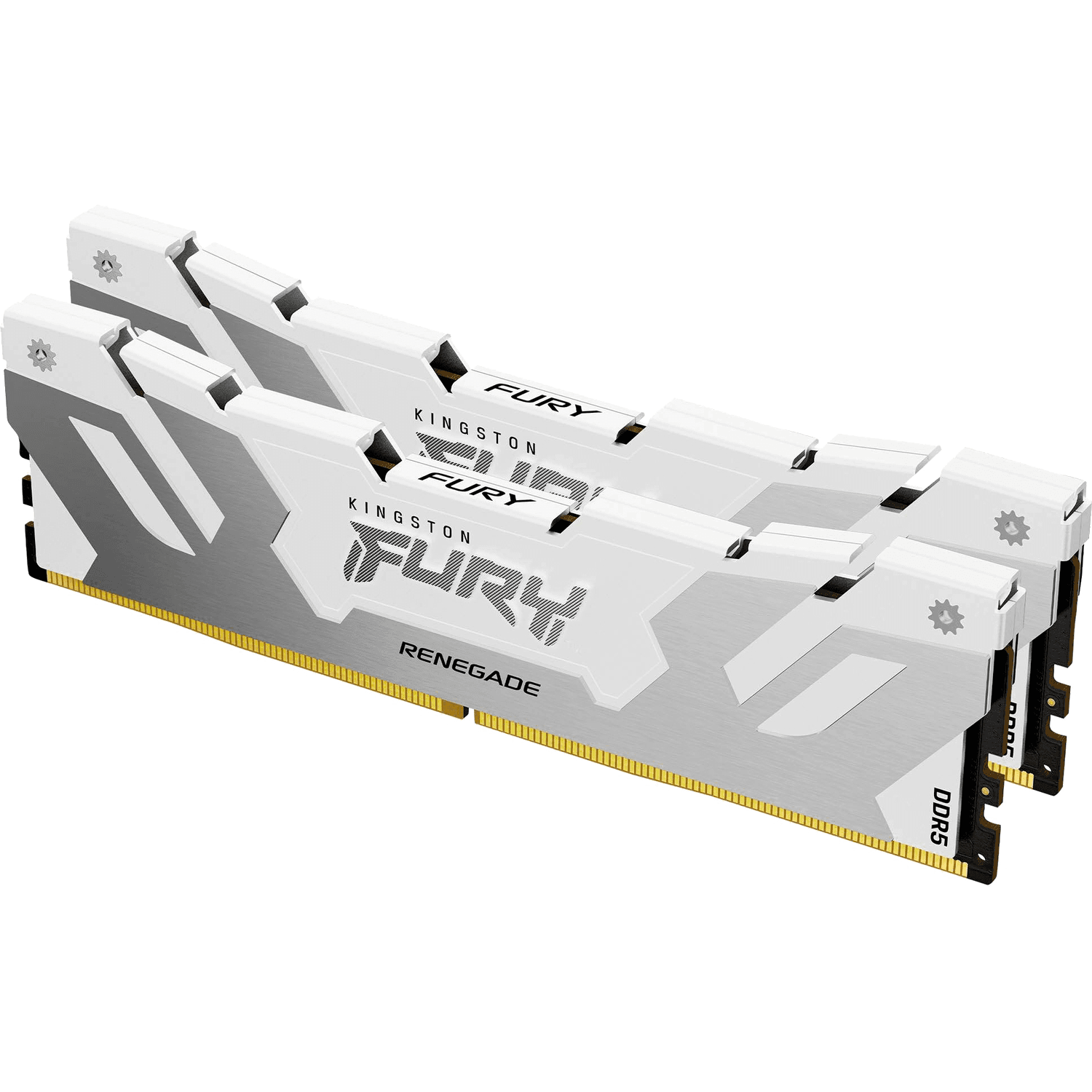 Память оперативная/ Kingston 64GB 6400MT/s DDR5 CL32 DIMM (Kit of 2) FURY Renegade White XMP