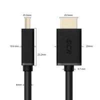 GCR PRO Кабель PROF 20.0m HDMI-DVI, 19M / 25M Dual Link, GOLD, черный, 28 AWG, медь, двойной экран, армирование - фото 6