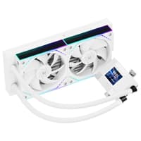 Система жидкостного охлаждения/ Water Cooling System Thermalright Core Matrix 240 Vision (240mm, LED, White, ARGB/ Fans: 2x120mm, 68.9CFM, 28.2dBA, 2000RPM/ Pump height 64.4mm, Rad thickness 27mm/ S: 1700, 1200, 1851, 115X, AM5, AM4) - фото 3