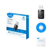 Сетевой адаптер Wi-Fi Cudy WU1300S AC1300 USB 3.0 (ант.внутр.) 1ант. - фото 7