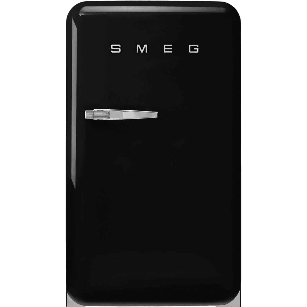 Холодильник SMEG/ Холодильник SMEG, отдельностоящий, стиль 50-х, однокамерный, внутренняя морозильная камера, объем 122 л, стандартный компрессор, энергоэффективность D, цвет черный