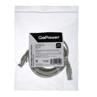 Патч-корд/ Патч-корд GoPower RJ-45 (m)-RJ-45 (m) 3.0м кат.5е ПВХ 26AWG CCA серый в пакете (1/100) - фото 3