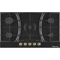 Варочная поверхность Kuppersberg/ KITCHEN RETAIL / Варочная поверхность Kuppersberg, газ, Classic, 86 см, автоматический электроподжиг, газ-контроль, форсунки под сжиженый газ, SABAF конфорки, чугунные решетки, WOK подставка, цвет антрацит, цвет фурнитуры бронзовый - фото 1