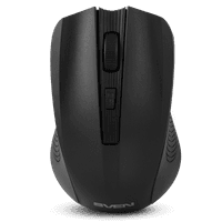 Беспроводная мышь SVEN RX-400W чёрная (3+1кл. 600/1000/1400DPI, блист) - фото 1