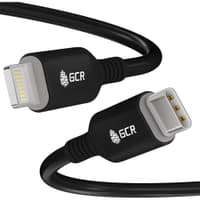 GCR PRO Кабель PREMIUM 1.0m TypeC/Lightning MFI POWER DELIVERY 18 W, медь, быстрая зарядка, черный силикон, AL корпус - фото 3