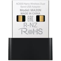 Сетевой адаптер Wi-Fi Mercusys MA20N AC650 USB 2.0 (ант.внутр.) 1ант. - фото 2