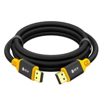 GCR Кабель 0.5m DisplayPort v1.2, черный, AL case, желтый ПВХ, 28/28 AWG, GCR-54435 - фото 3