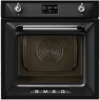 Встраиваемый духовой шкаф SMEG/ Многофункциональный духовой шкаф с пароувлажнением и пиролизом, 60 см, 12 функций, цвет чёрный, Victoria - фото 2