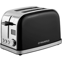 Тостер MAUNFELD/ Тостер,механическое управление,2 отсека, 950 Вт, дисплей, регулировка степени поджаривания, индикация степени поджаривания, функция подогрева, подсветка элементов управления, поддон для сбора крошек, цвет черный - фото 2