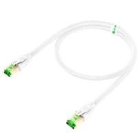 GCR PRO Патч-корд LSZH PROF кат.8 ethernet 30.0m S/FTP, RJ45, медь, 40 Гбит/с, 26 AWG, белый, литой, экранированные коннекторы 24K GOLD, T568B - фото 4