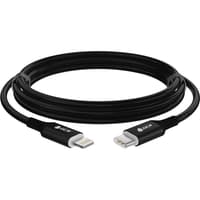 GCR PRO Кабель PREMIUM 3.0m TypeC/Lightning MFI POWER DELIVERY 18 W, медь, быстрая зарядка, черный силикон, AL корпус - фото 7
