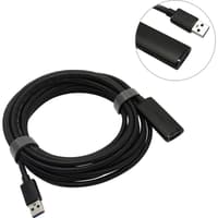 Активный кабель-удлинитель Vention USB 3.0 AM/AF с усилителем - 5м Черный - фото 2