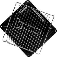 Шкаф духовой электрический MAUNFELD EOEM516B/ 448х546х595 мм, Независимый тип установки, класс энергопотребления А, 7 основных режимов, электронное управление, дисплей, двойное стекло дверцы, металлическая ручка дверцы, холодный фронт, эмаль легкой очистки, объем 51 л, таймер,гриль,конвеция,черный цвет - фото 13