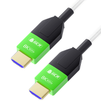 GCR Кабель 40.0m оптический HDMI 2.1 8K 60Hz, 4K 144Hz, высокоскоростной 48.0 Гбит/с, белый - фото 1