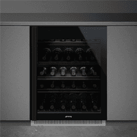 Винные шкафы SMEG/ Холодильный шкаф для вина встраиваемый, ВхШхГ 820х595х566 мм, петли справа, черное стекло. - фото 10
