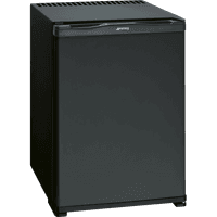 Холодильник SMEG/ Холодильник SMEG, ВхШхГ 538,9х406,4х434,1 мм, мини-бар, полезный объем 32 л, перенавешиваемая дверца, 2 полки, LED, Тип охлаждения – термо-электрическое, цвет черный - фото 1