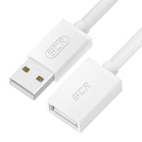 Greenconnect Удлинитель 0.5m USB 2.0, AM/AF, белый, 28/28 AWG, морозостойкий, GCR-UEC5M-BB-0.5m - фото 1