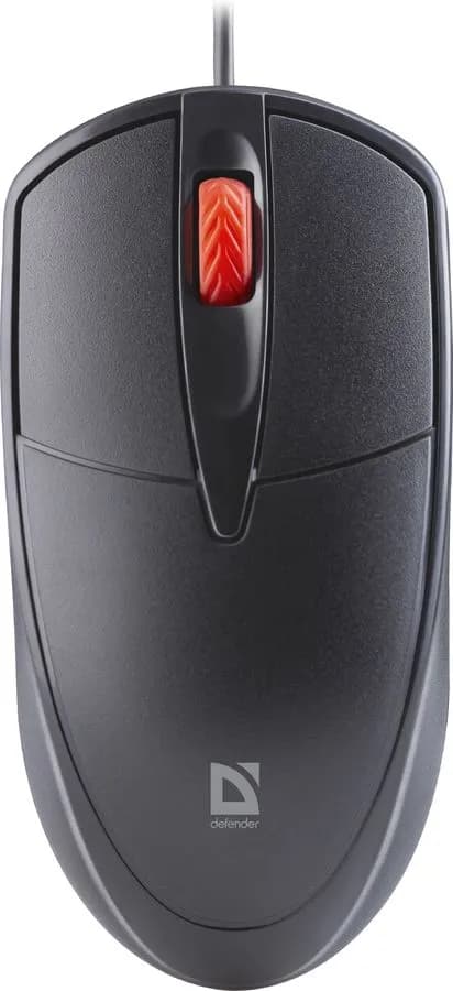 Defender Проводная оптическая мышь Icon MB-057 черн,3D,бесшумная,1,8м,1000dpi