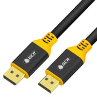 GCR Кабель 0.5m DisplayPort v1.2, черный, AL case, желтый ПВХ, 28/28 AWG, GCR-54435 - фото 1