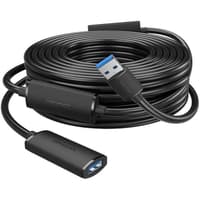 Активный кабель-удлинитель Vention USB 3.0 AM/AF с усилителем - 10м Черный - фото 2