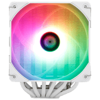 Кулер для процессора/ CPU Cooler Thermalright Peerless Assassin 120 White ARGB (4-pin PWM, 157mm, Ni/Cu, 6x6mm, ARGB, 2x120mm, 66.17CFM, 25.6dBA, 1550RPM, S: 1851, 1700, 1200, 115X, AM5, AM4, white) - фото 2