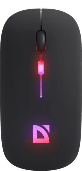 Defender Беспроводная оптическая мышь Touch MM-997 черн,2.4+BT,RGB,400mAh,бесшумная