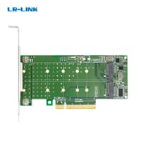 Lr-Link LRNV95N8 PCIe x8 to 2-Port M.2 NVMe Adapter, Supports 2*M.2 NVMe SSD for 2230, 2242, 2260,2280 and 22110mm - фото 1