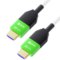 GCR Кабель 35.0m оптический HDMI 2.1 8K 60Hz, 4K 144Hz, высокоскоростной 48.0 Гбит/с, белый - фото 2