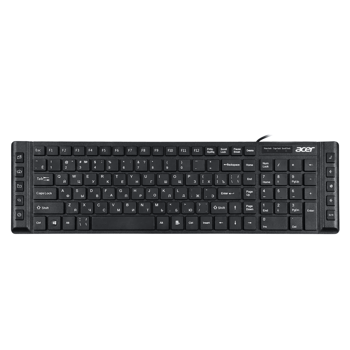 Клавиатура/ Клавиатура Acer OKW010 USB slim Multimedia black