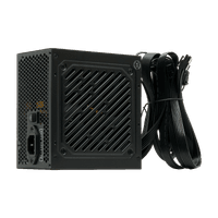 Блок питания/ Power Supply HSPD, 450W 80+ White (ATX, 2.31, Non-modular, 1x24(20+4)pin 500mm, 1xCPU 8(4+4)pin 550mm, 1xPCIe 8(6+2)pin 500mm, 1xMOLEX + SATA*2 400+150+150mm, 1xMOLEX + SATA 400+150mm , Active, 120x120mm, 150x140x86mm, APFC, OVP, OPP, SCP, UVP, NLO, SIP, black) - фото 2