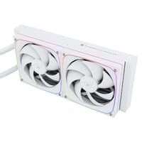 Система жидкостного охлаждения/ Water Cooling System Thermalright Frozen Horizon 240 Digital (240mm, LED temp., White, ARGB/ Fans: 2x120mm, 68.9CFM, 28.2dBA, 2000RPM/ Pump height 53.2mm, Rad thickness 27mm/ S: 1700, 1200, 1851, 115X, AM5, AM4) - фото 7