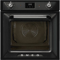 Встраиваемая электрическая духовка SMEG/ SMEG SOP6900TN Многофункциональный духовой шкаф c пиролизом, 60 см, 9 функций, цвет чёрный - фото 1