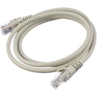 Патч-корд/ Патч-корд GoPower RJ-45 (m)-RJ-45 (m) 1.0м кат.5е ПВХ 26AWG CCA серый в пакете (1/100) - фото 2